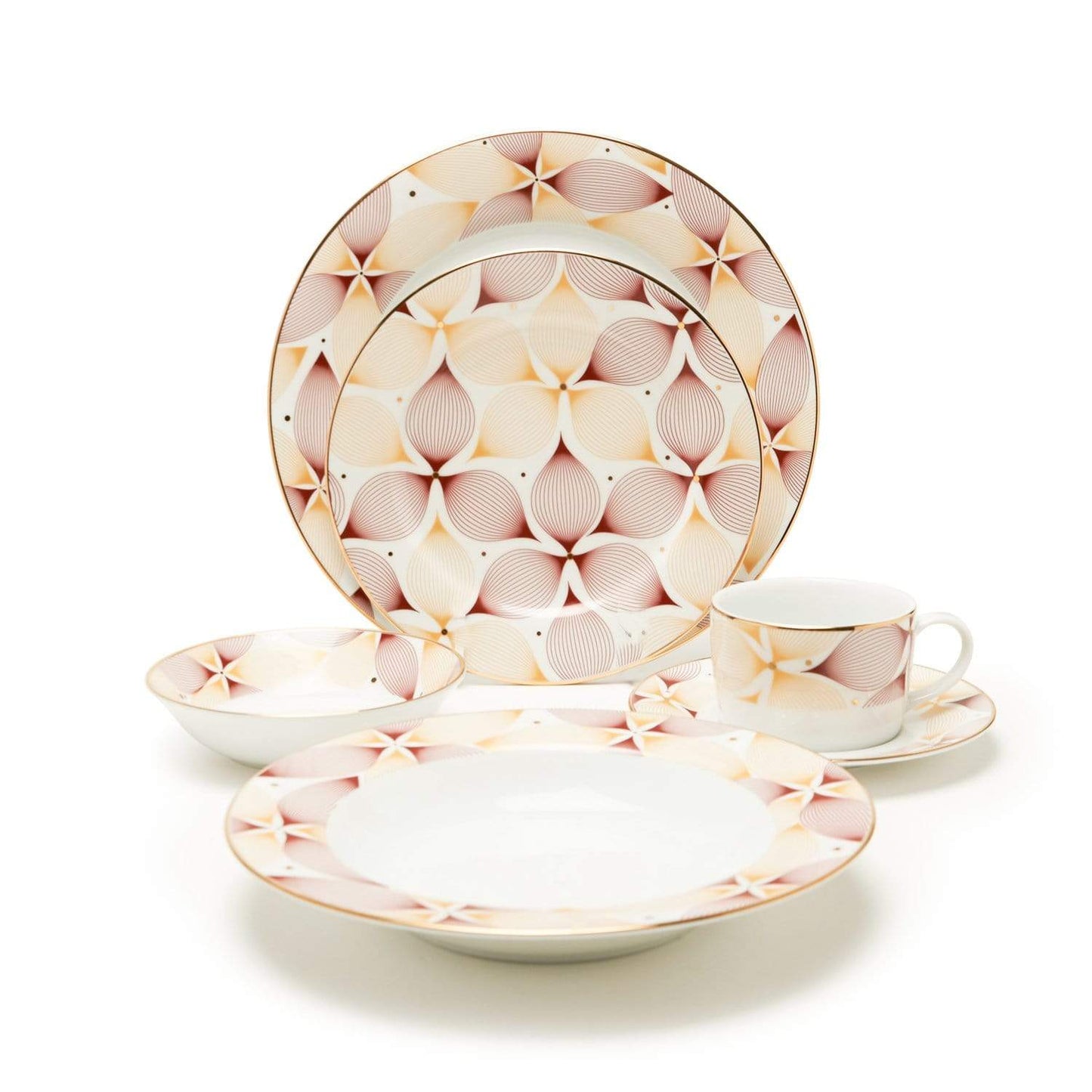 طقم عشاء هيلاري ٢٤ قطعة - Hlry-24Ds