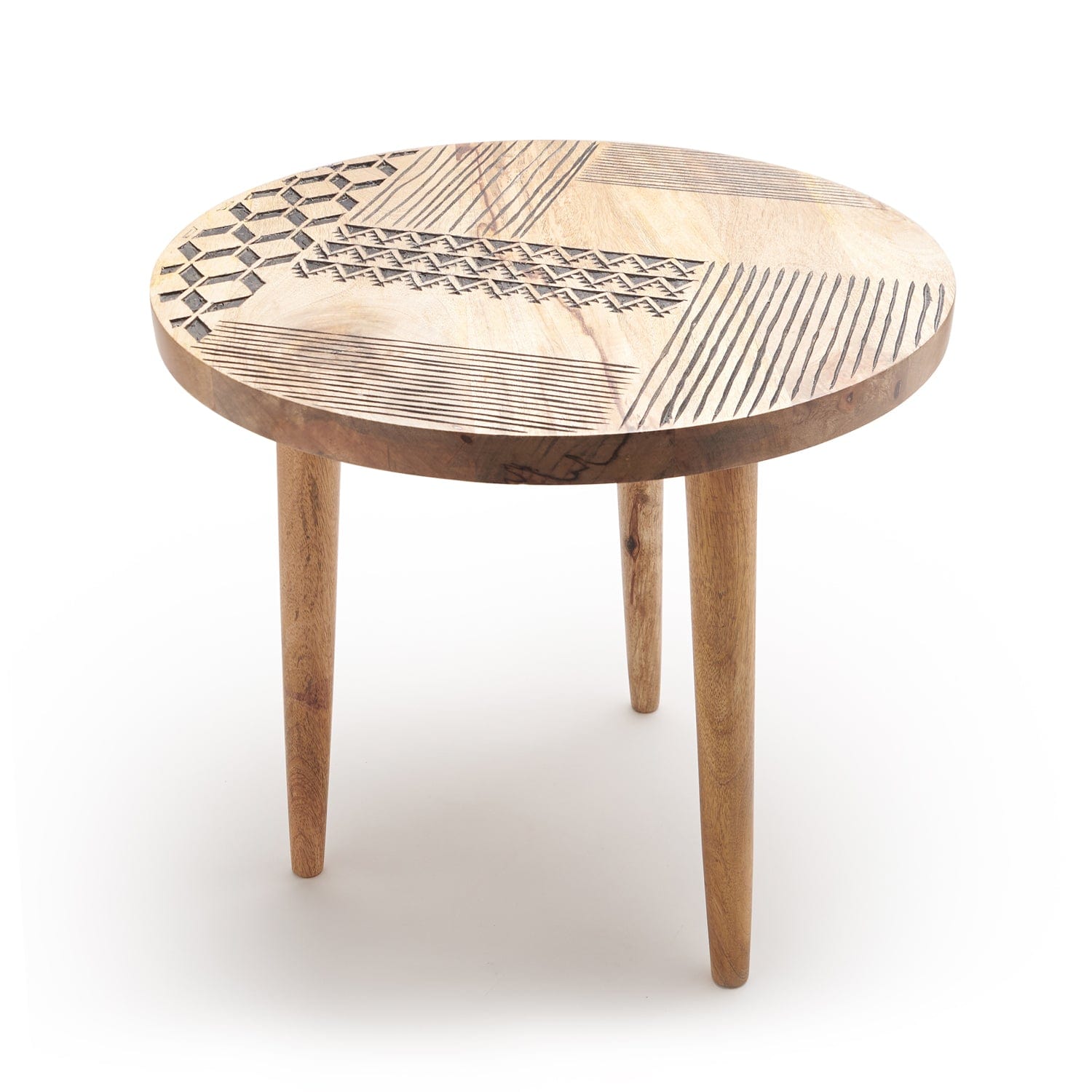 INDRA TRIBAL STOOL 18X17 INCHES