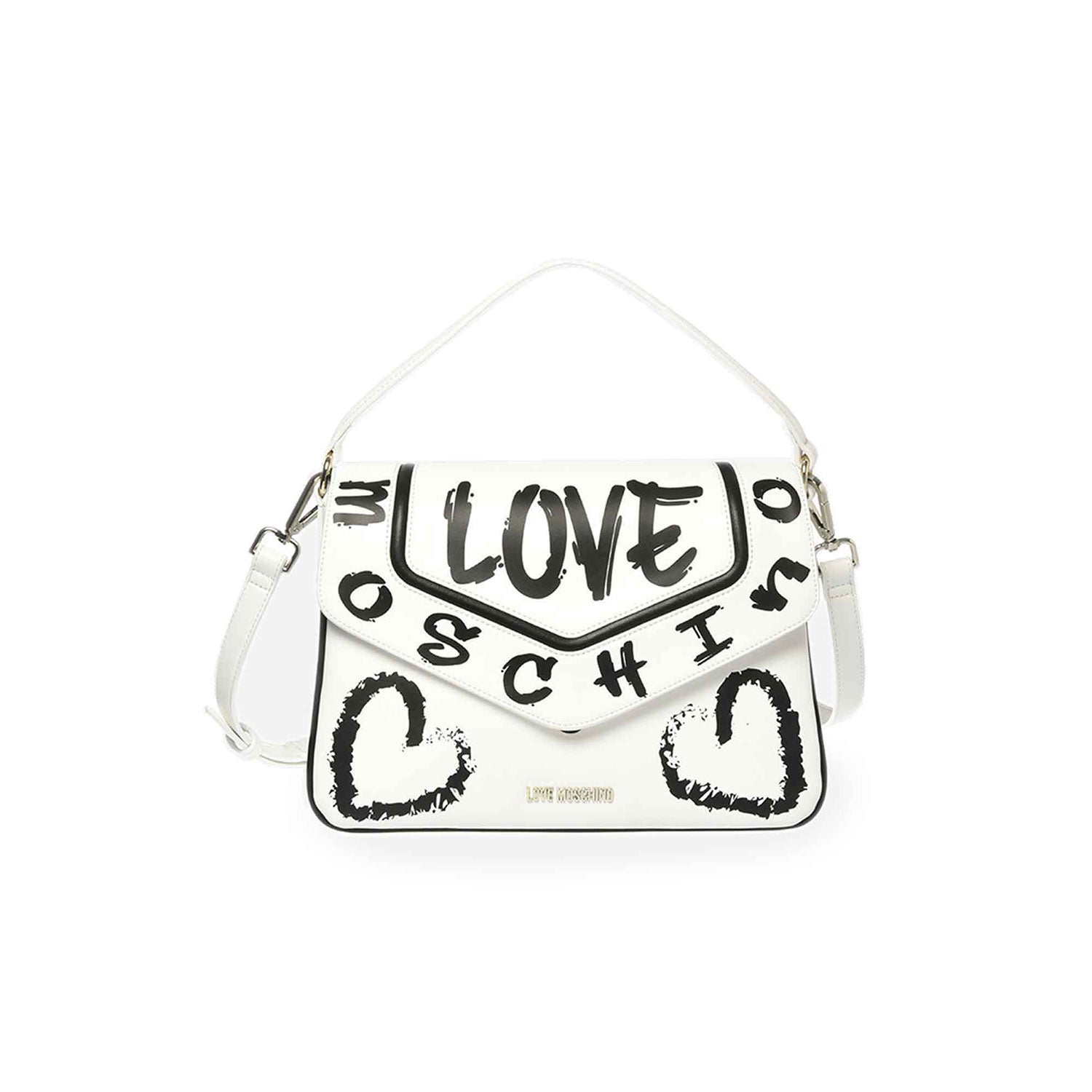 LOVE MOSCHINO CROSSBODY BAG WHITE
