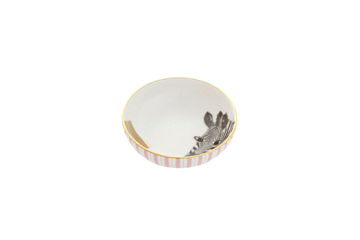 PORLAND PORSELEN WILD LIFE ZEBRA BOWL 10CM