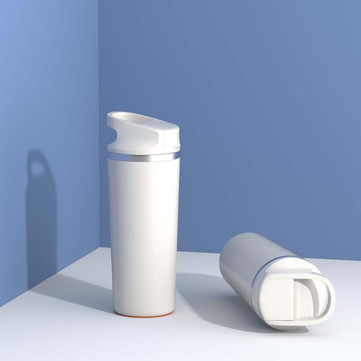 زجاجة شفط من Artiart بتصميم ظباء - أبيض