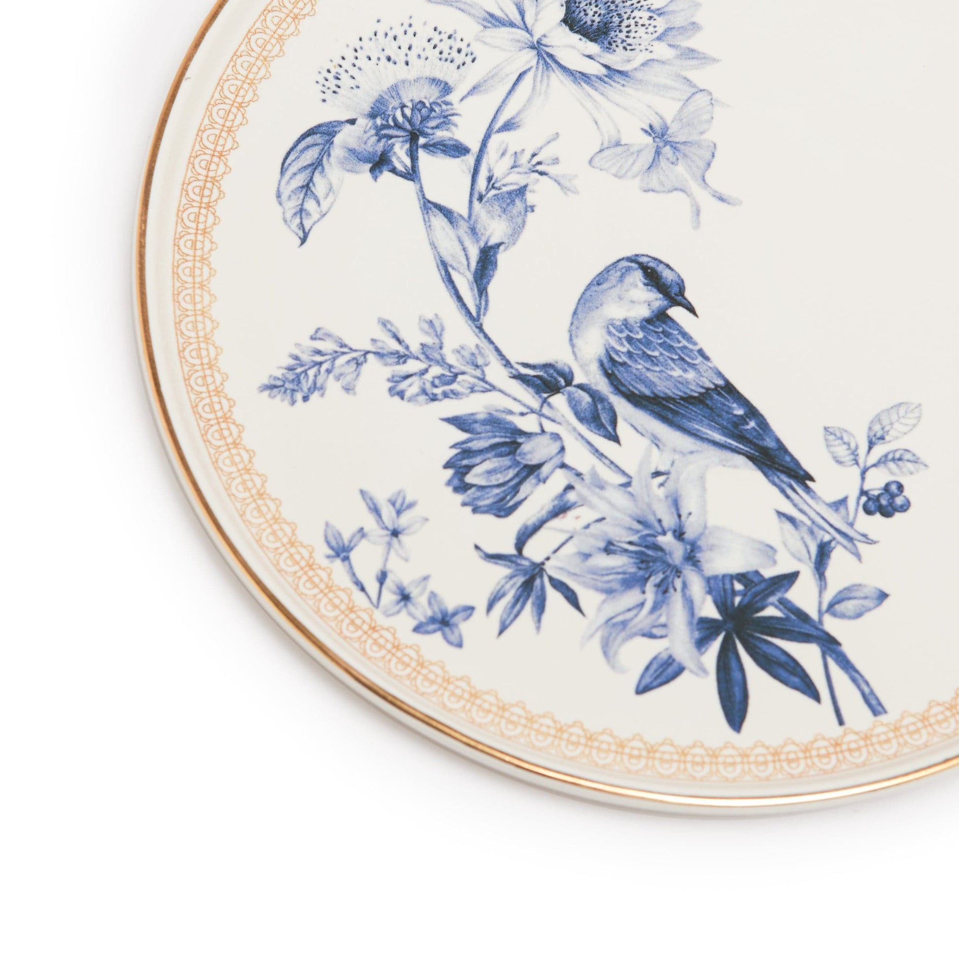 Blue Bird 15 Cm Dessert Plate Set Of 6 Pcs