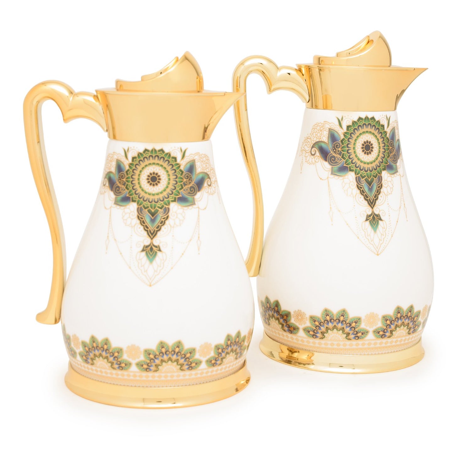 طقم شاي أم ريانون ذهبي مع قارورة مزخرفة - 22 قطعة - Am9415-S21/036