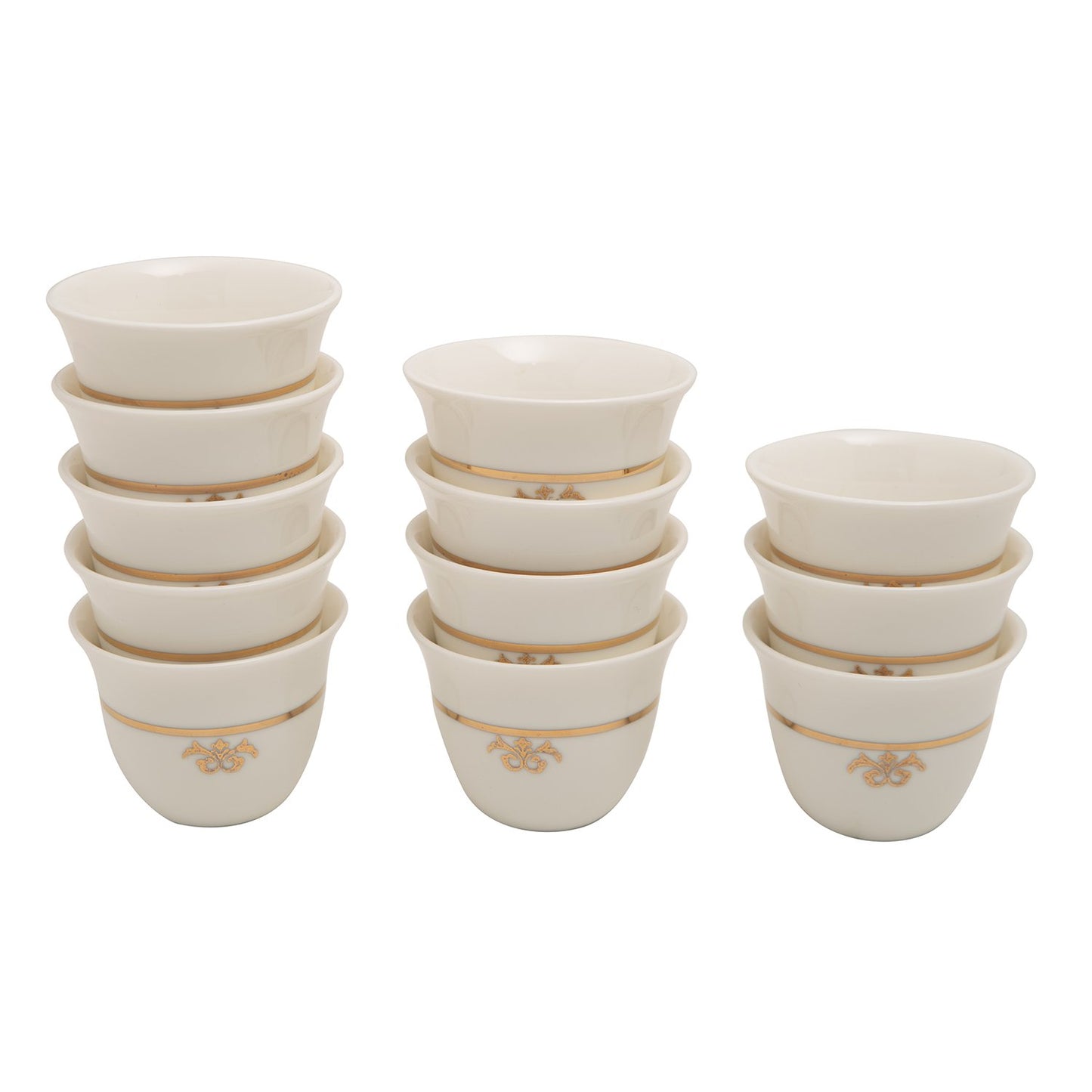 12PC CAWA CUPS BC LILY RICH GOLD