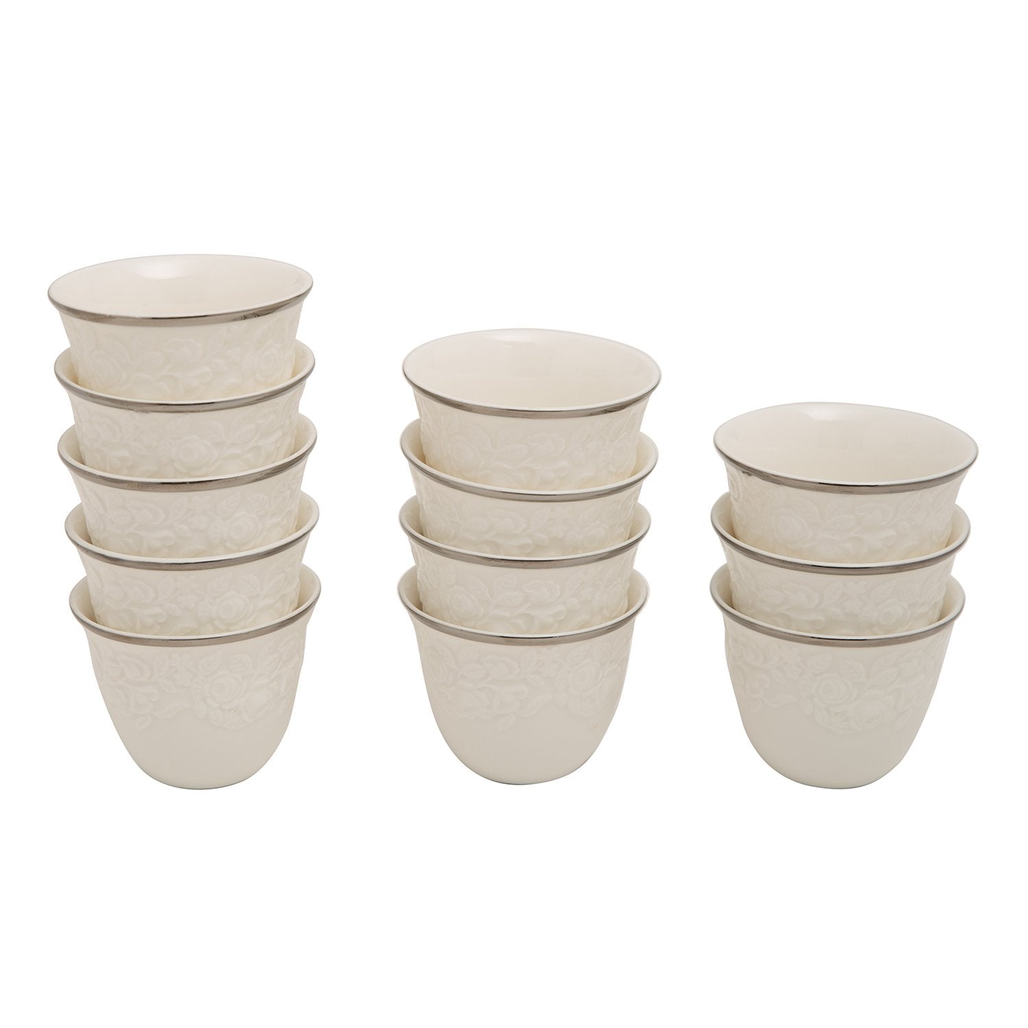PLATINUMT LINE 12PC ARABIC CAWA CUPS - BBC100 - BBC100