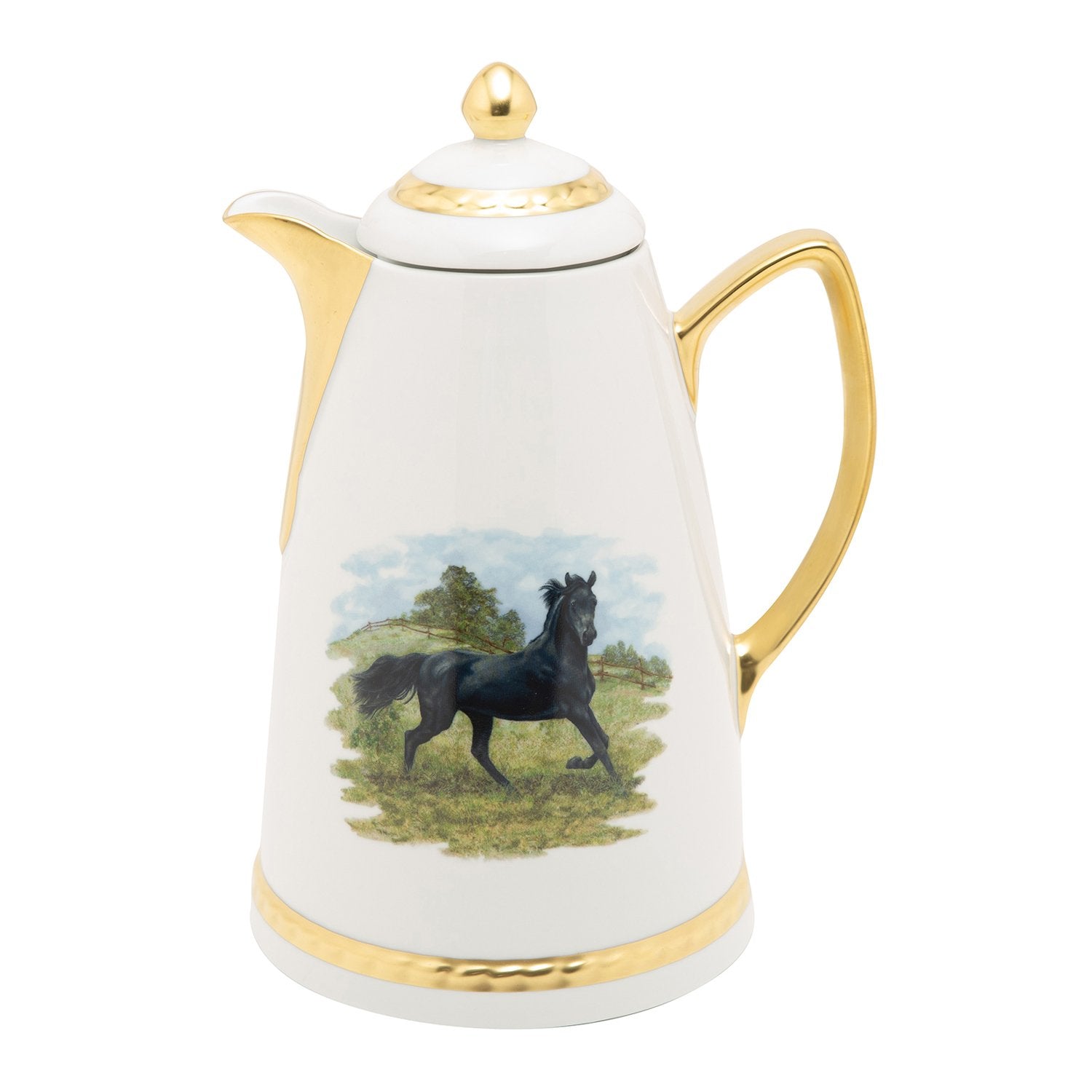 TH. CARAFE FRANK 1L HORSE/GOLD SHINY