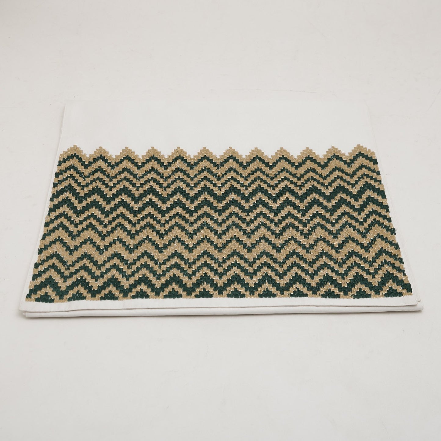 CREATIVE DIVA TABLE RUNNER TEAL/GOLD 43X250 - EM-02-18-TR/43