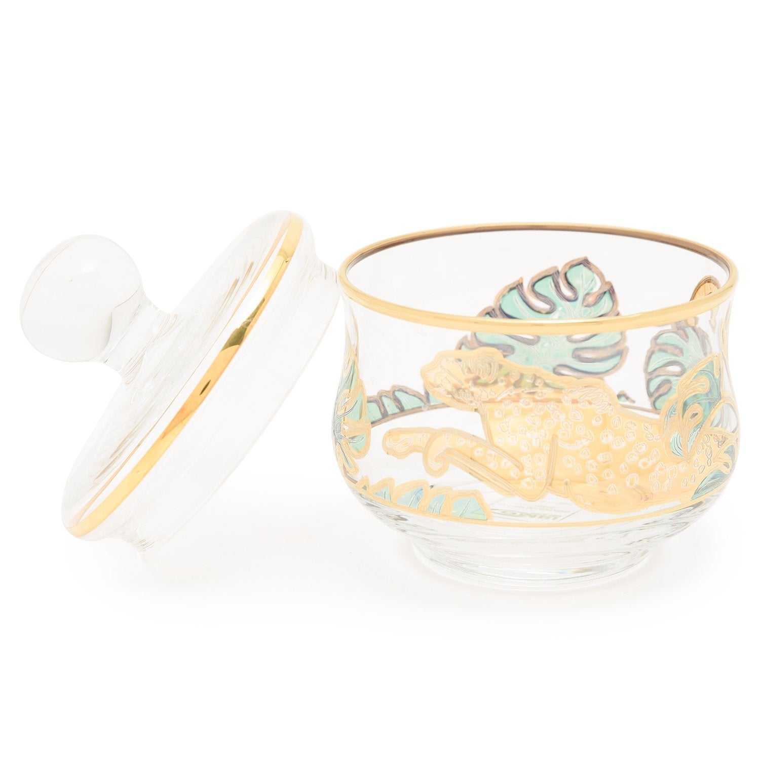 Combi Lesley Sugar Bowl - Green and Gold - G748Z/NR3 - Jashanmal Home