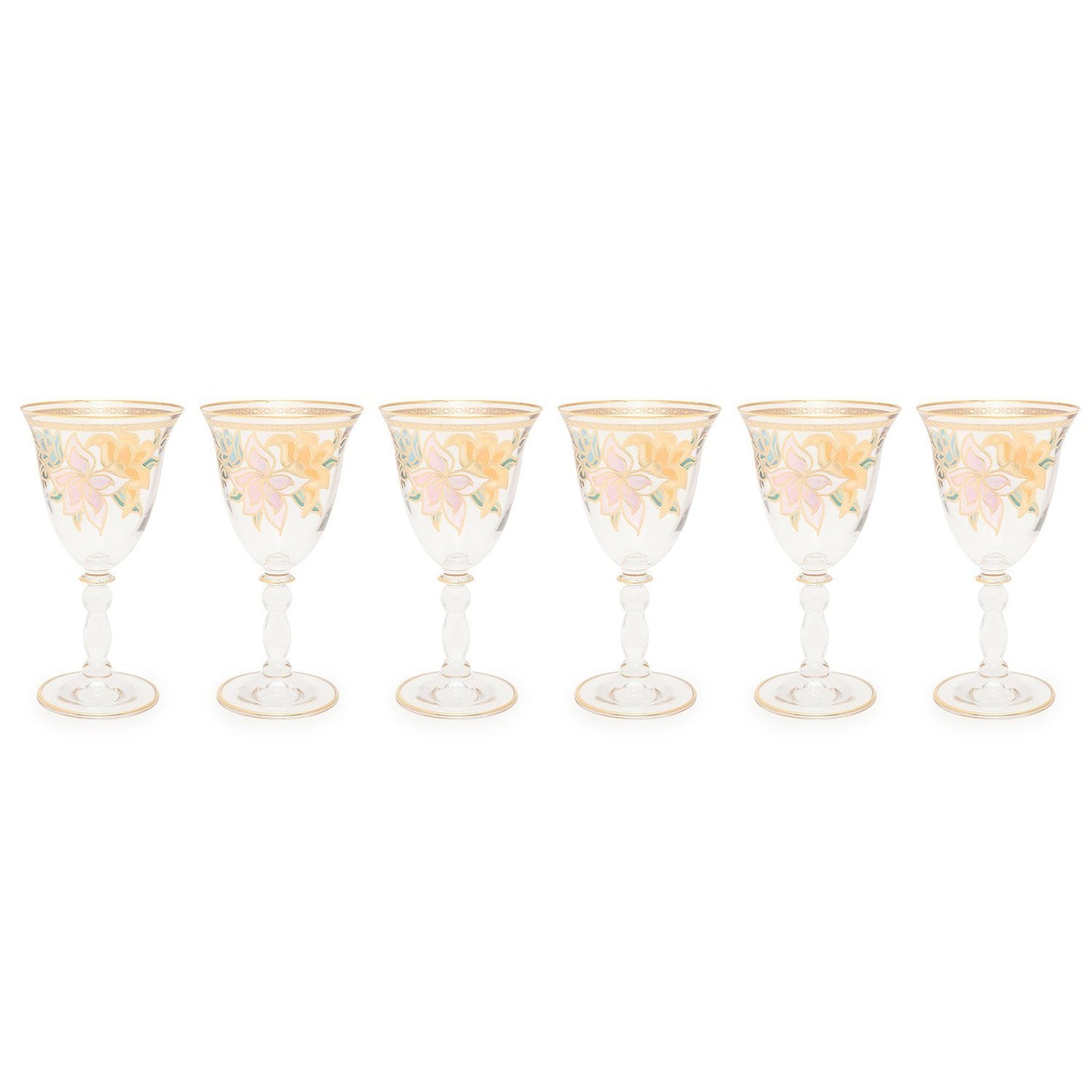 Combi Givy Goblet Set - Gold, 260 ml, Large, 6 Piece - G611Z/96 - Jashanmal Home