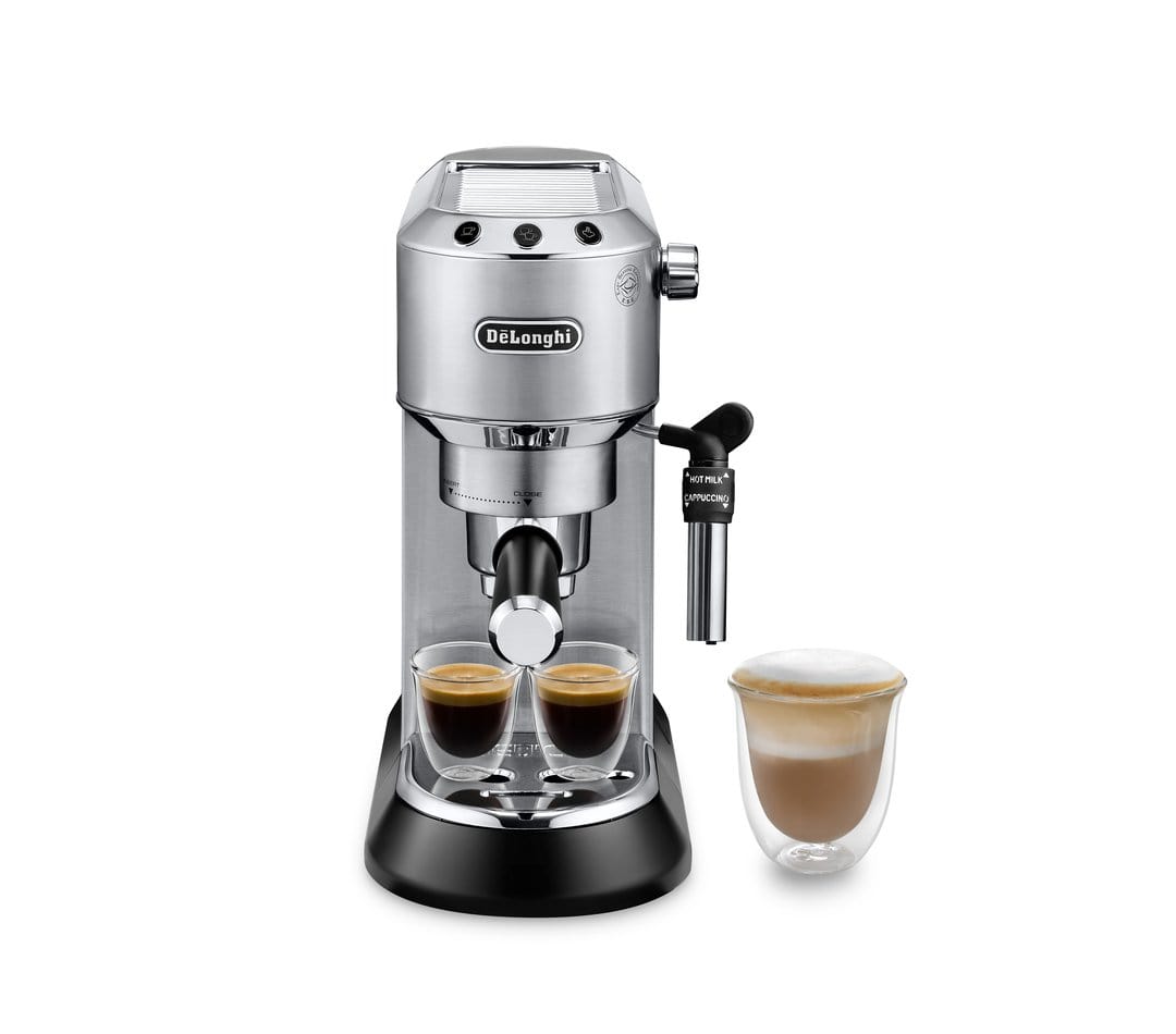 ماكينة صنع قهوة الإسبريسو Delonghi Dedica Style Pump، معدنية - Ec685.M