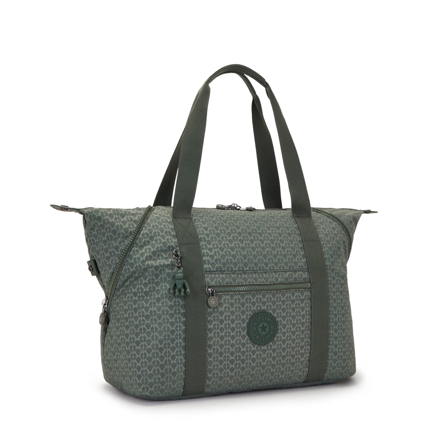حقيبة يد كبيرة من Kipling-Art بعلامة خضراء منقوشة - 25748-F6C
