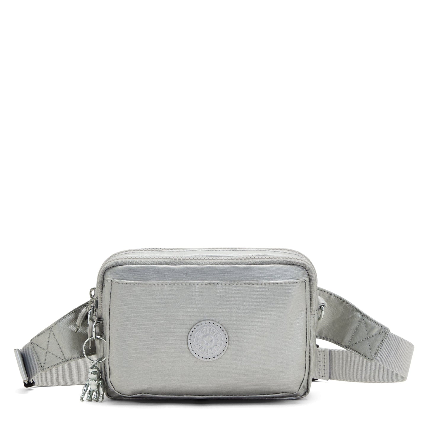 KIPLING-Abanu Multi-Small crossbody convertible to waistbag (with removable straps)-Bright Metallic-I3492-QD7
