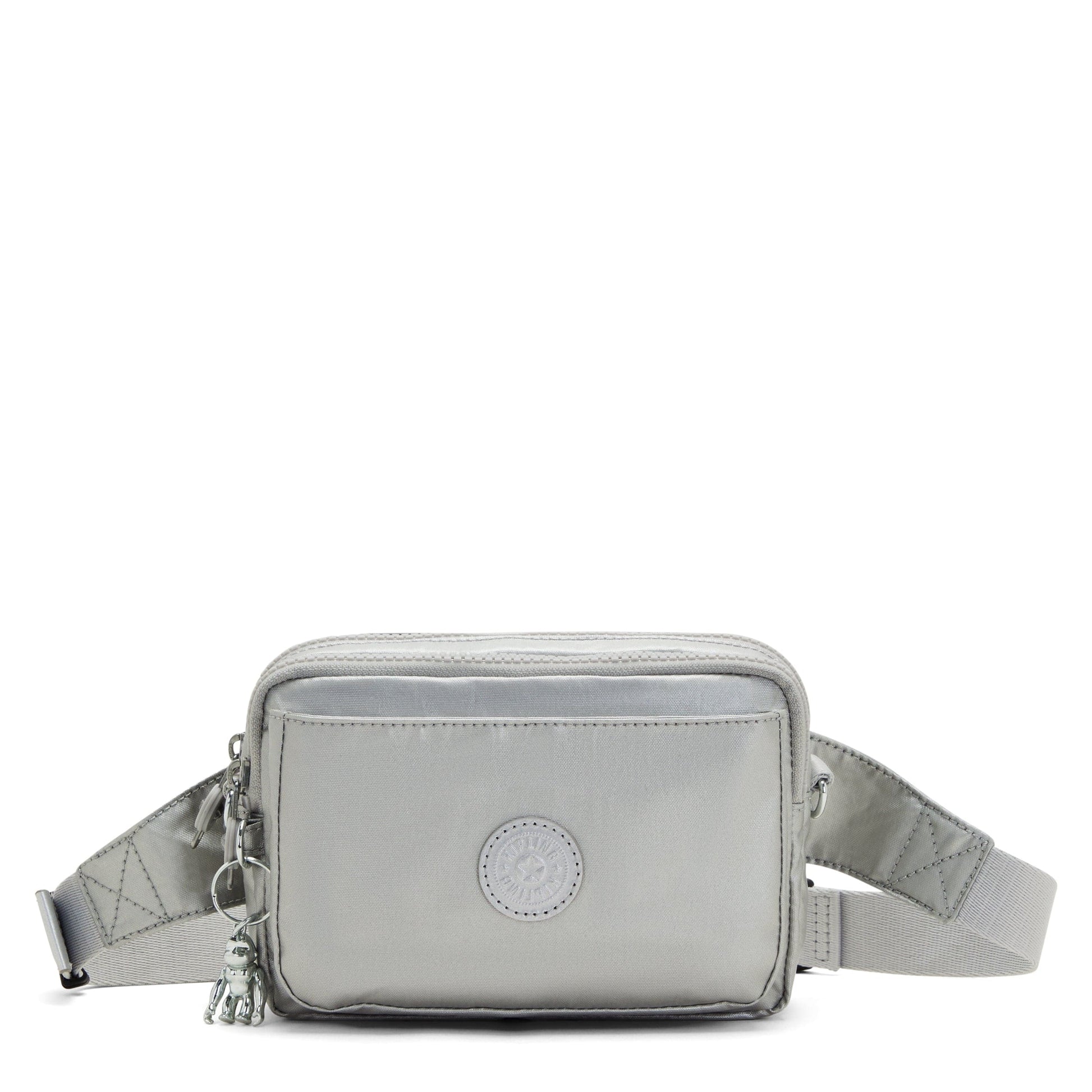 KIPLING-Abanu Multi-Small crossbody convertible to waistbag (with removable straps)-Bright Metallic-I3492-QD7