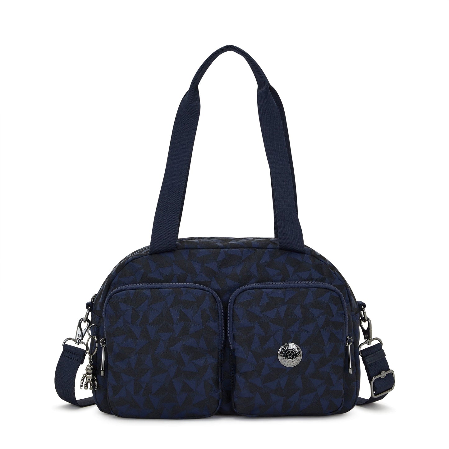 KIPLING-Cool Defea-Medium Shoulderbag (With Removable Shoulderstrap)-Endless Navy Jacquard-I3954-3QA