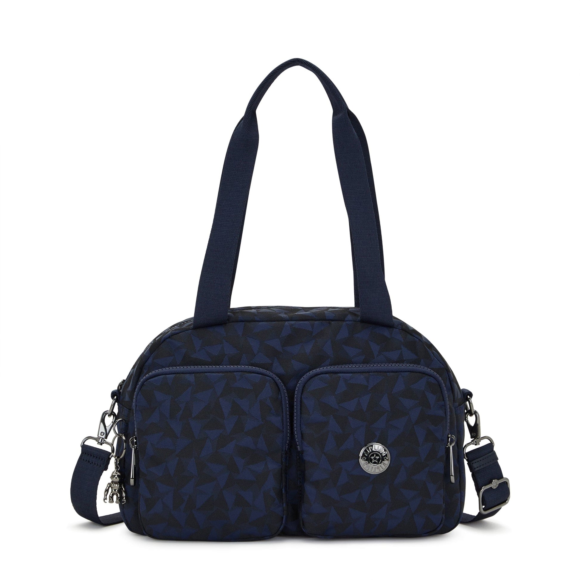 KIPLING-Cool Defea-Medium Shoulderbag (With Removable Shoulderstrap)-Endless Navy Jacquard-I3954-3QA