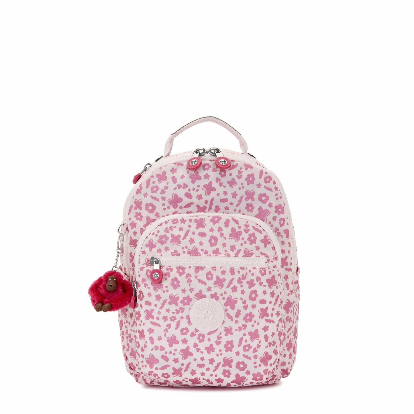 KIPLING-Seoul S-Small Backpack (With Laptop Protection)-Magic Floral-I5357-Z41