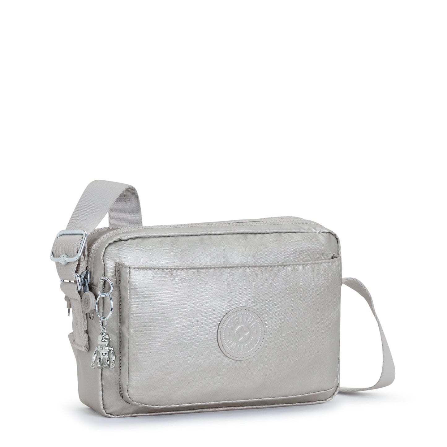KIPLING-Abanu M-Medium crossbody-Bright Metallic-I6831-QD7