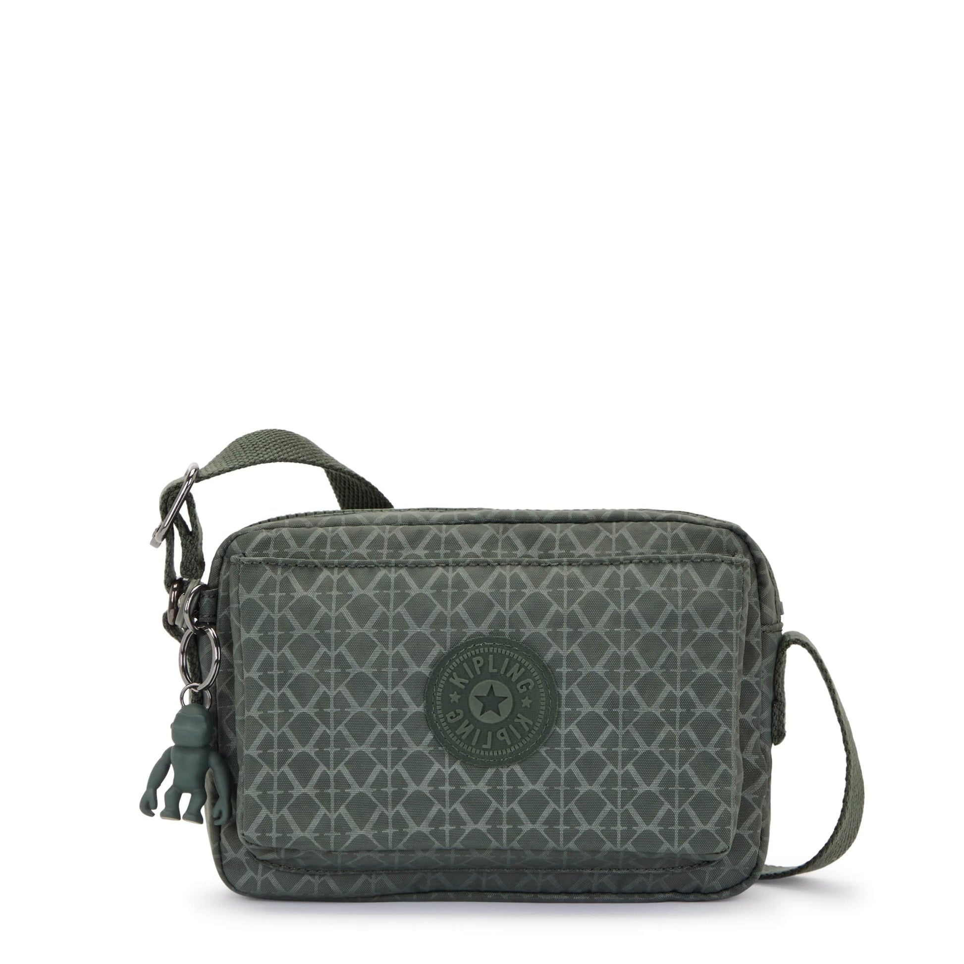 KIPLING-Abanu-Small Crossbody-Sign Green Embosse-I7248-F6C