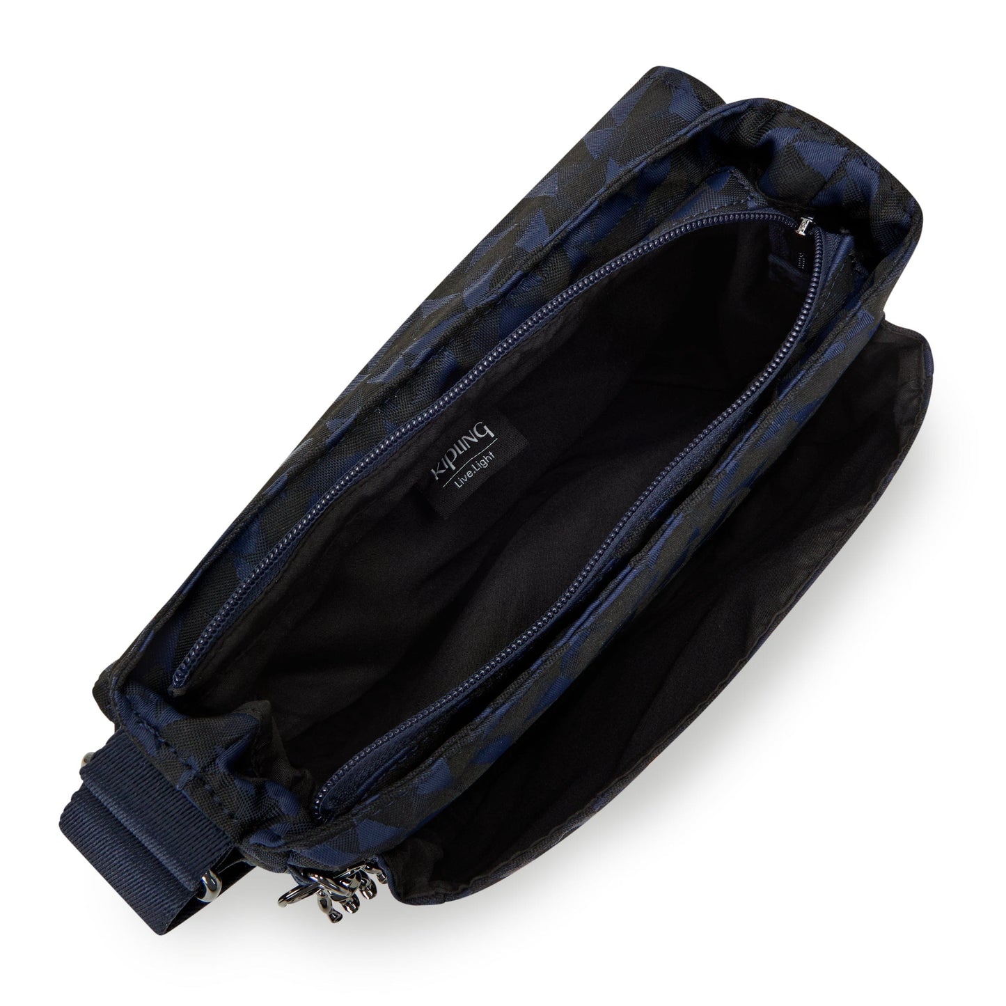 حقيبة كيبلينج-لورين M-Crossbody-Endless Navy Jacquard-I7595-3Qa