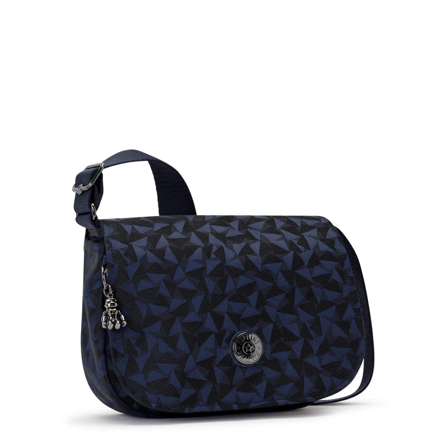 حقيبة كيبلينج-لورين M-Crossbody-Endless Navy Jacquard-I7595-3Qa
