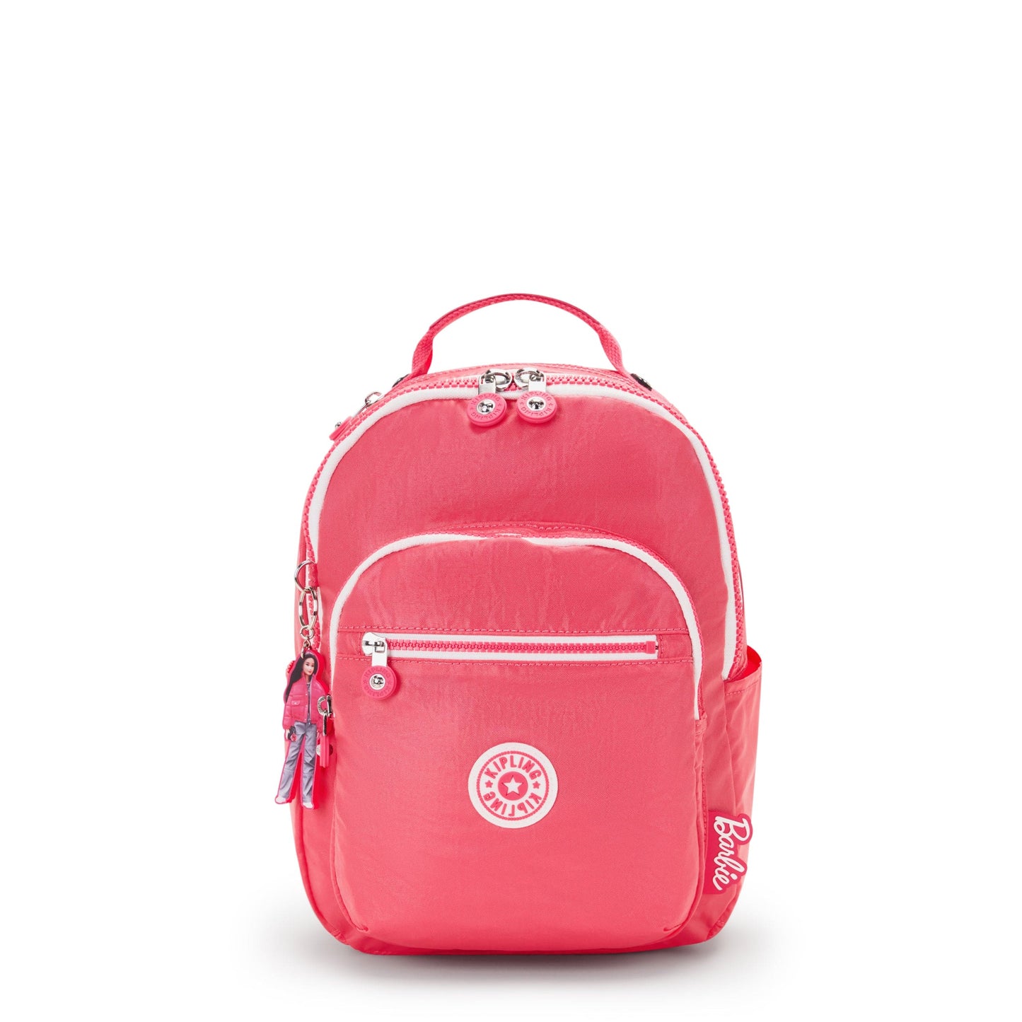 KIPLING-Seoul S-Small Backpack (With Laptop Protection)-Lively Pink-I7743-B1R