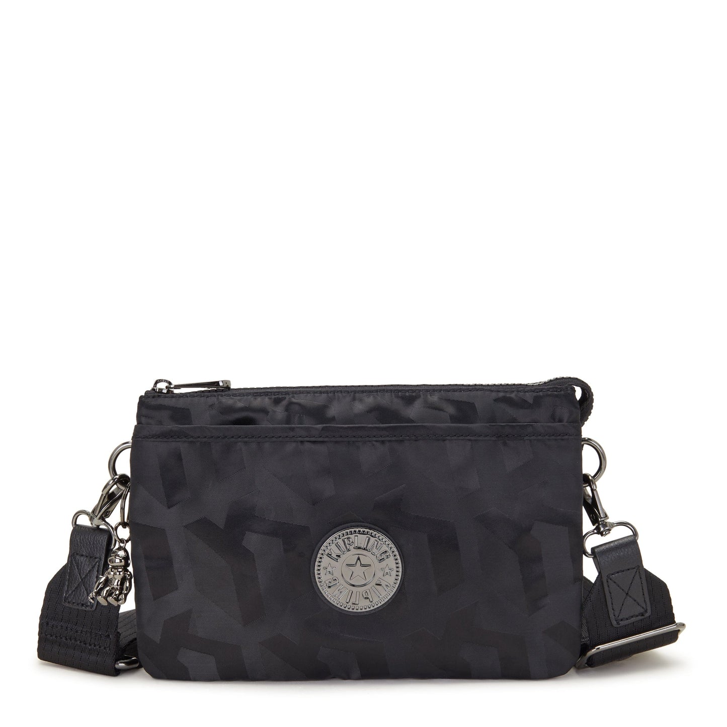 KIPLING-Riri-Small Crossbody (With Removable Strap)-Black 3D K Jacquard-I7803-2NW