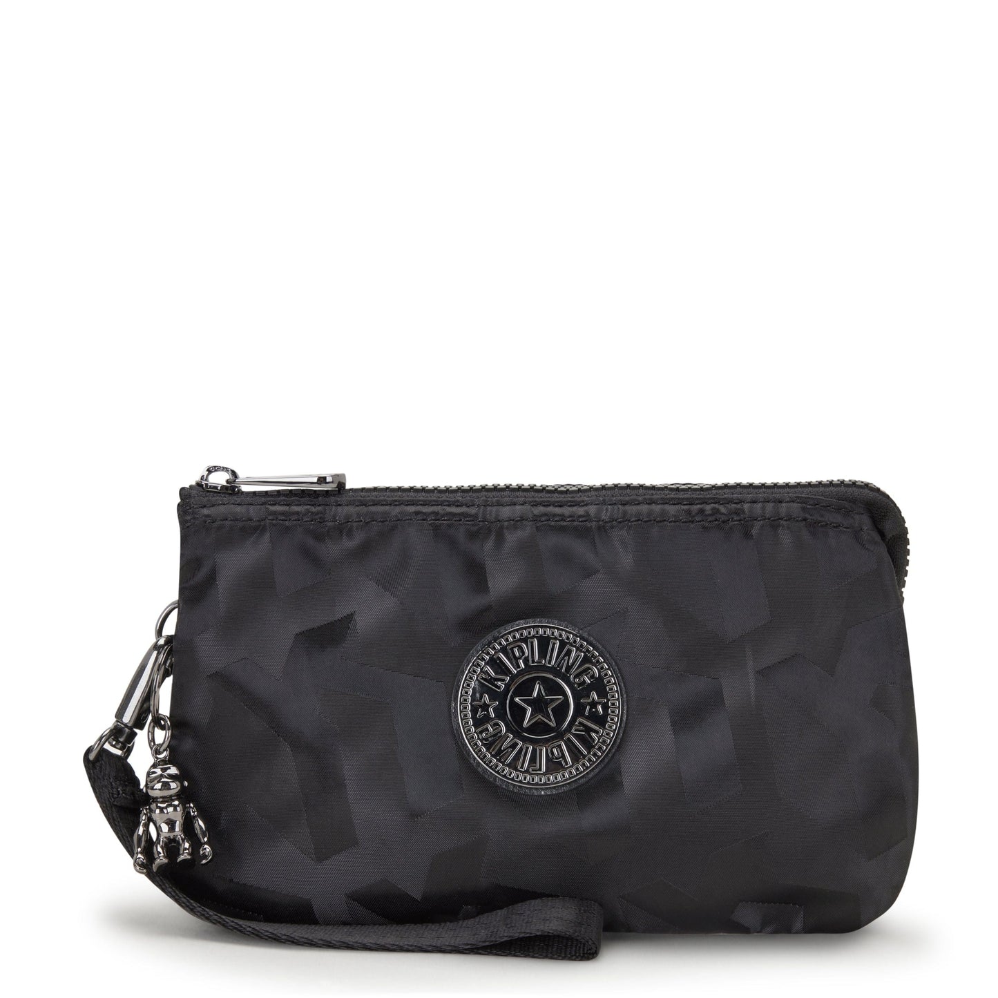 KIPLING-Creativity Xl-Extra Large Purse (With Wristlet)-Black 3D K Jacquard-I7853-2NW