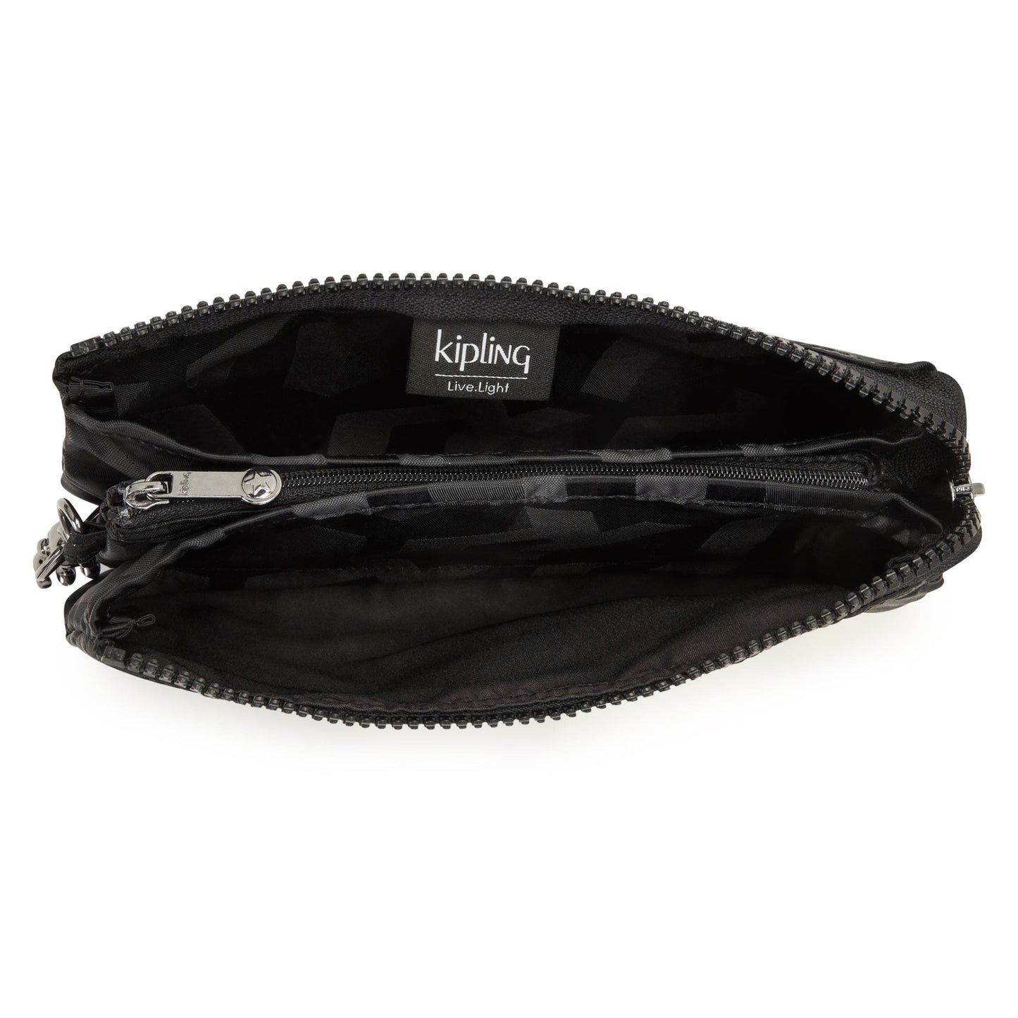 Kipling-Creativity Xl-حقيبة يد كبيرة جدًا (مع سوار)-أسود 3D K Jacquard-I7853-2Nw
