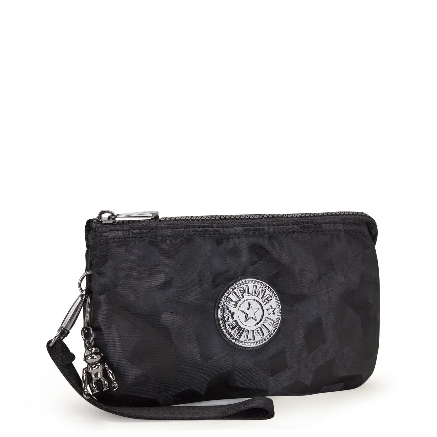 Kipling-Creativity Xl-حقيبة يد كبيرة جدًا (مع سوار)-أسود 3D K Jacquard-I7853-2Nw