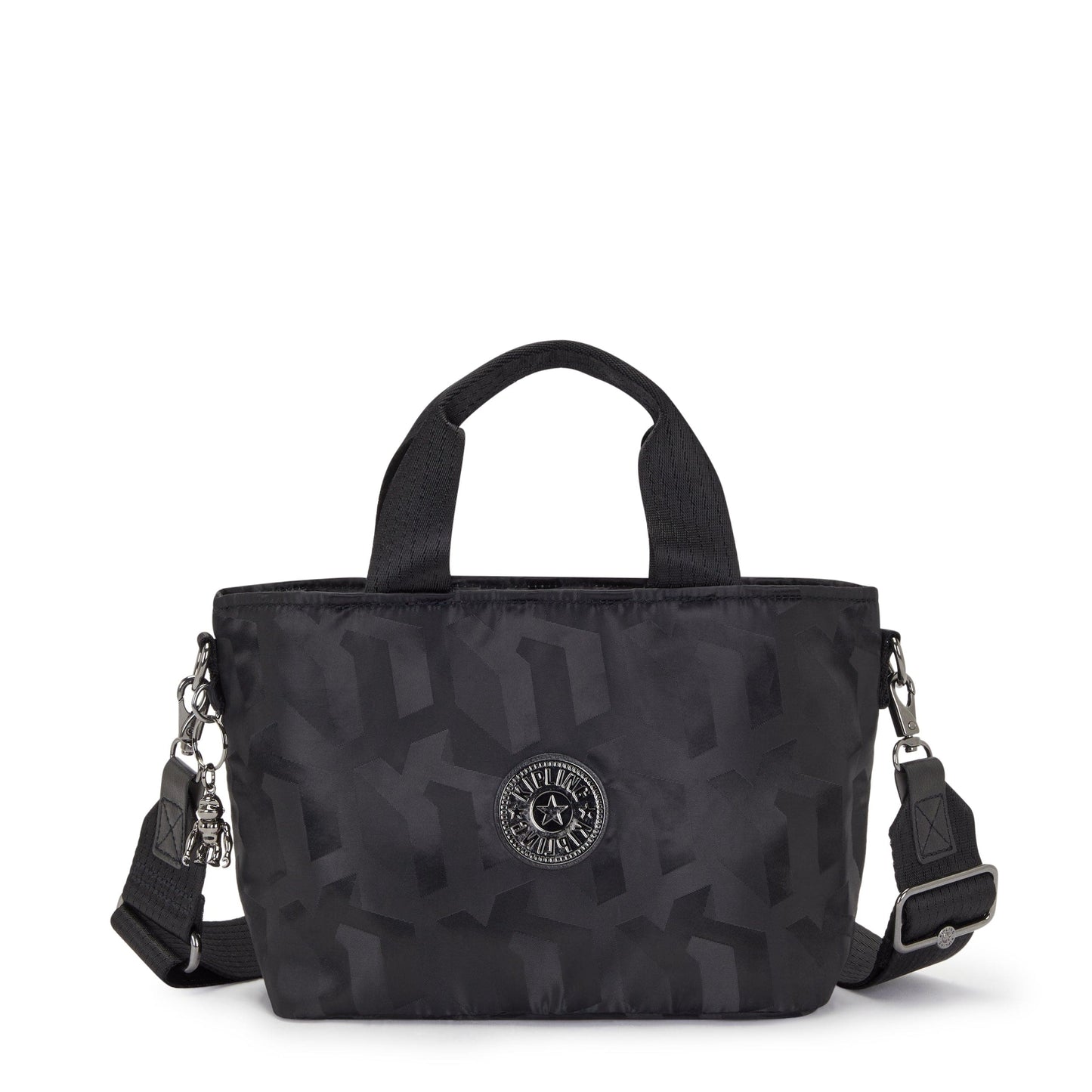 KIPLING-Minta-Small Shoulder Bag (With Removable Shoulder Strap)-Black 3D K Jacquard-I7968-2NW