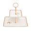 L'Atelier Fb Dress 2 Levels Square Plate With Holder - Tc 4713 015