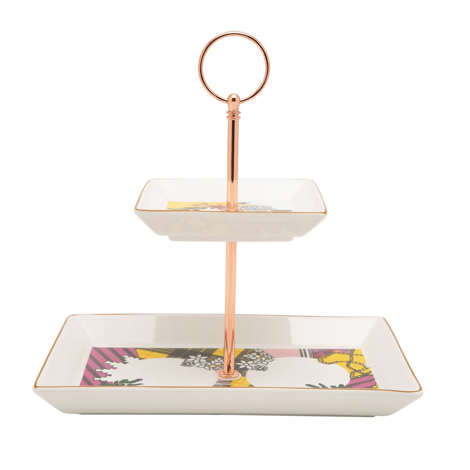 L'atelier FB Design 2 Levels Square Plate with Holder - TC 4719 015 - Jashanmal Home