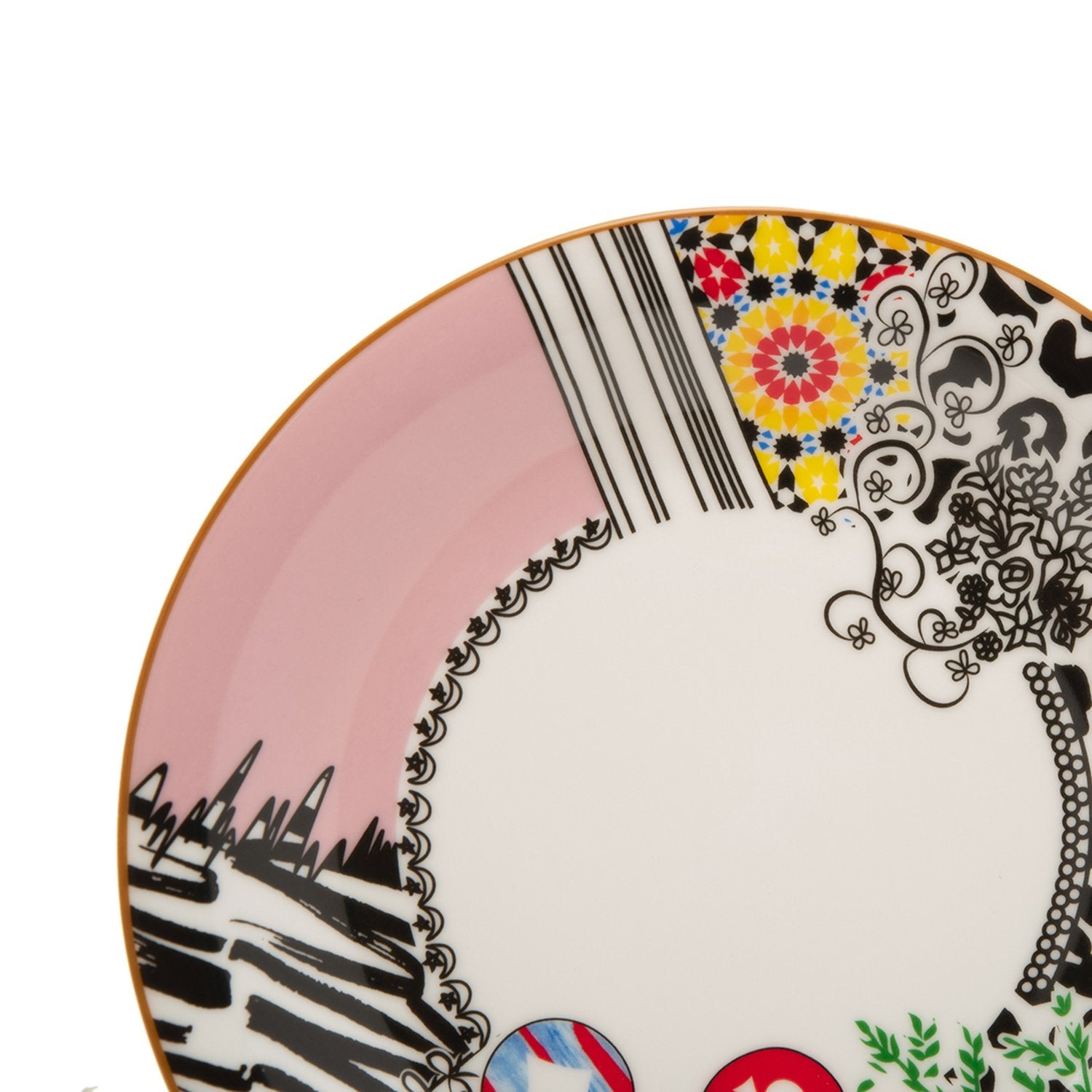 L'atelier FB Design Coupe Shape Salad Plate Set - 23 x 23 cm, 6 Pieces - TC 4719 017 - Jashanmal Home