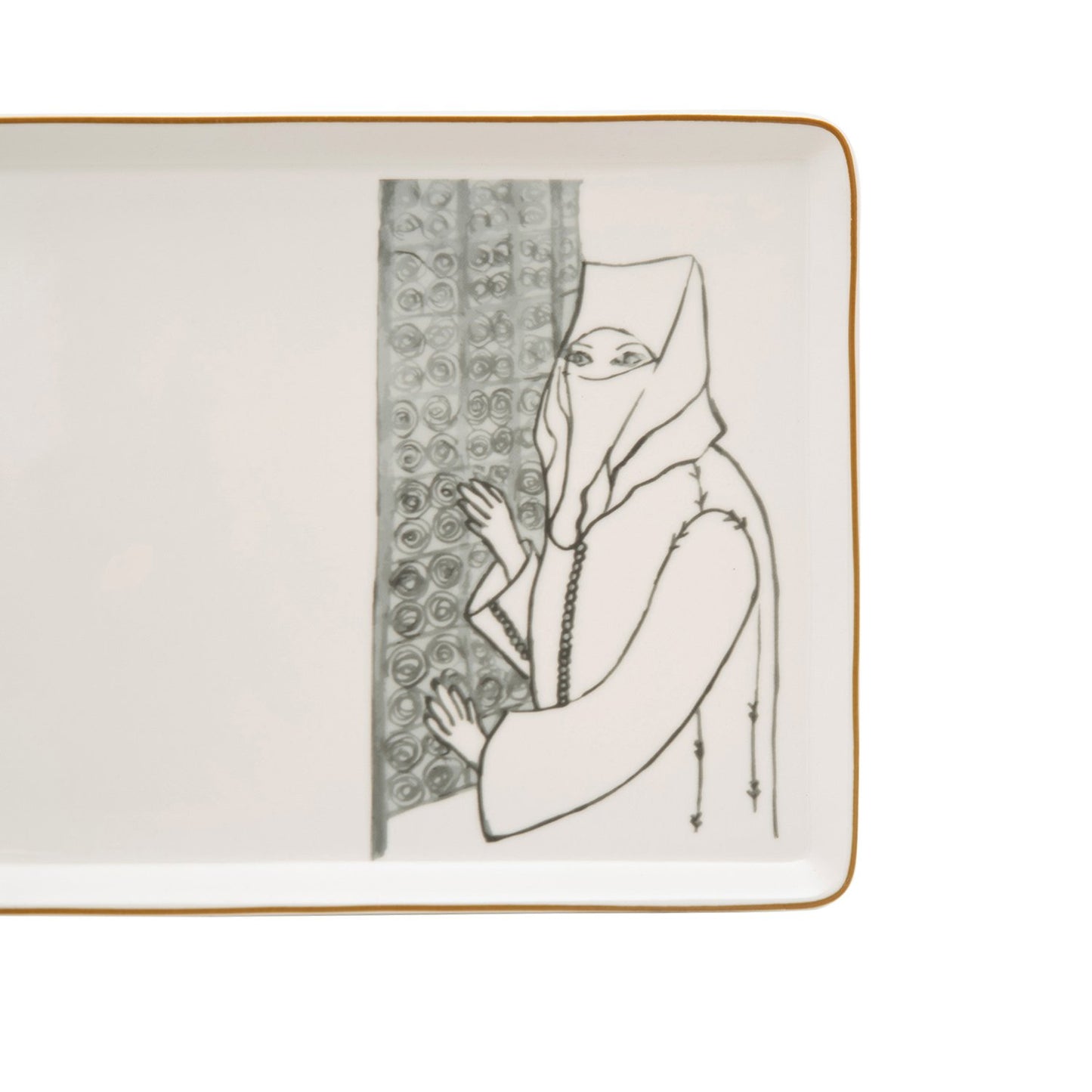 L'atelier FB Zaman Rectangular Plate - 27.8 x 15.1 cm - TC 4712 012 - Jashanmal Home