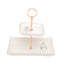 L'Atelier Fb Zaman 2 Levels Square Plate With Holder - Tc 4712 015