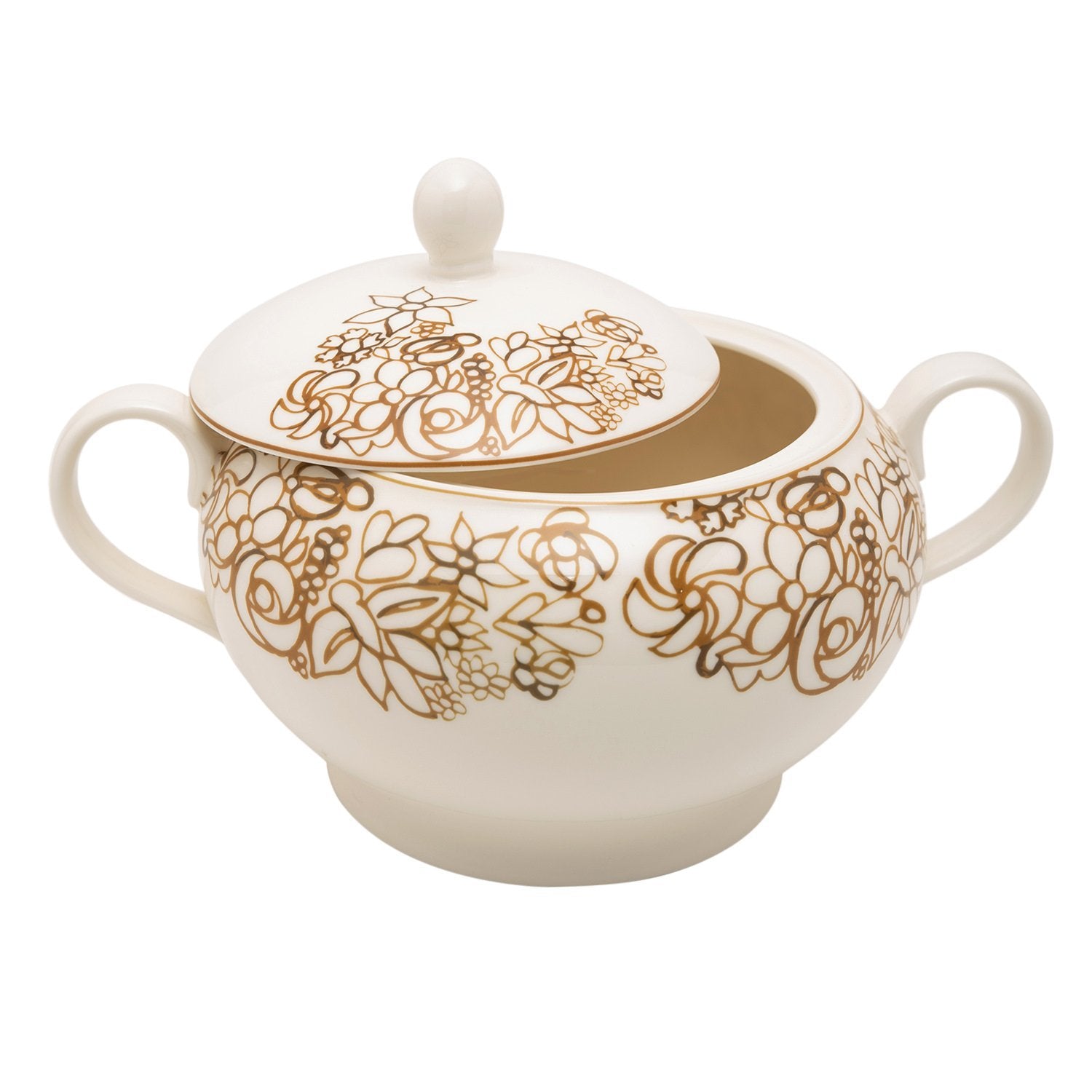 L'atelier FB Embroidery Soup Tureen with Lid - 2800 cc. - TC 4715 015 - Jashanmal Home