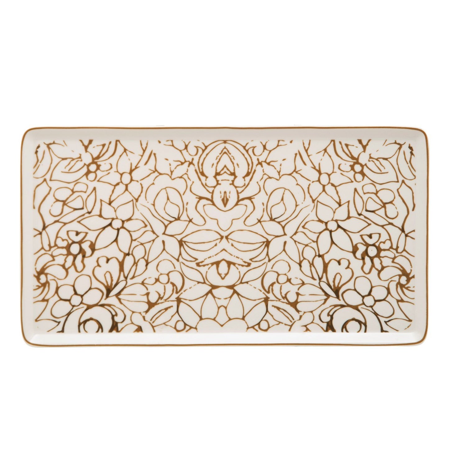 L'atelier FB Embroidery Rectangular Plate - 27.8 x 15.1 cm - TC 4715 018 - Jashanmal Home