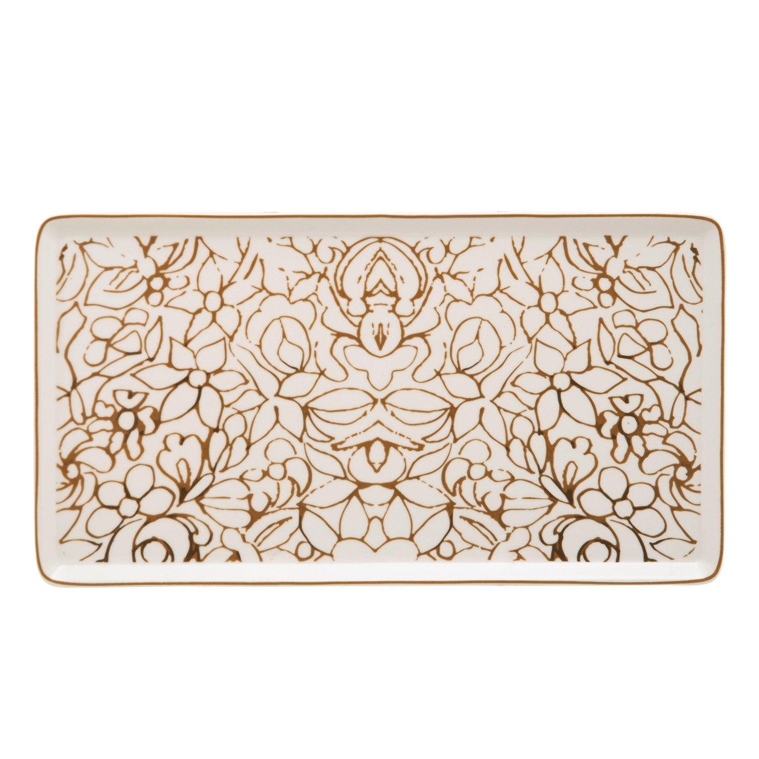 L'atelier FB Embroidery Rectangular Plate - 27.8 x 15.1 cm - TC 4715 018 - Jashanmal Home