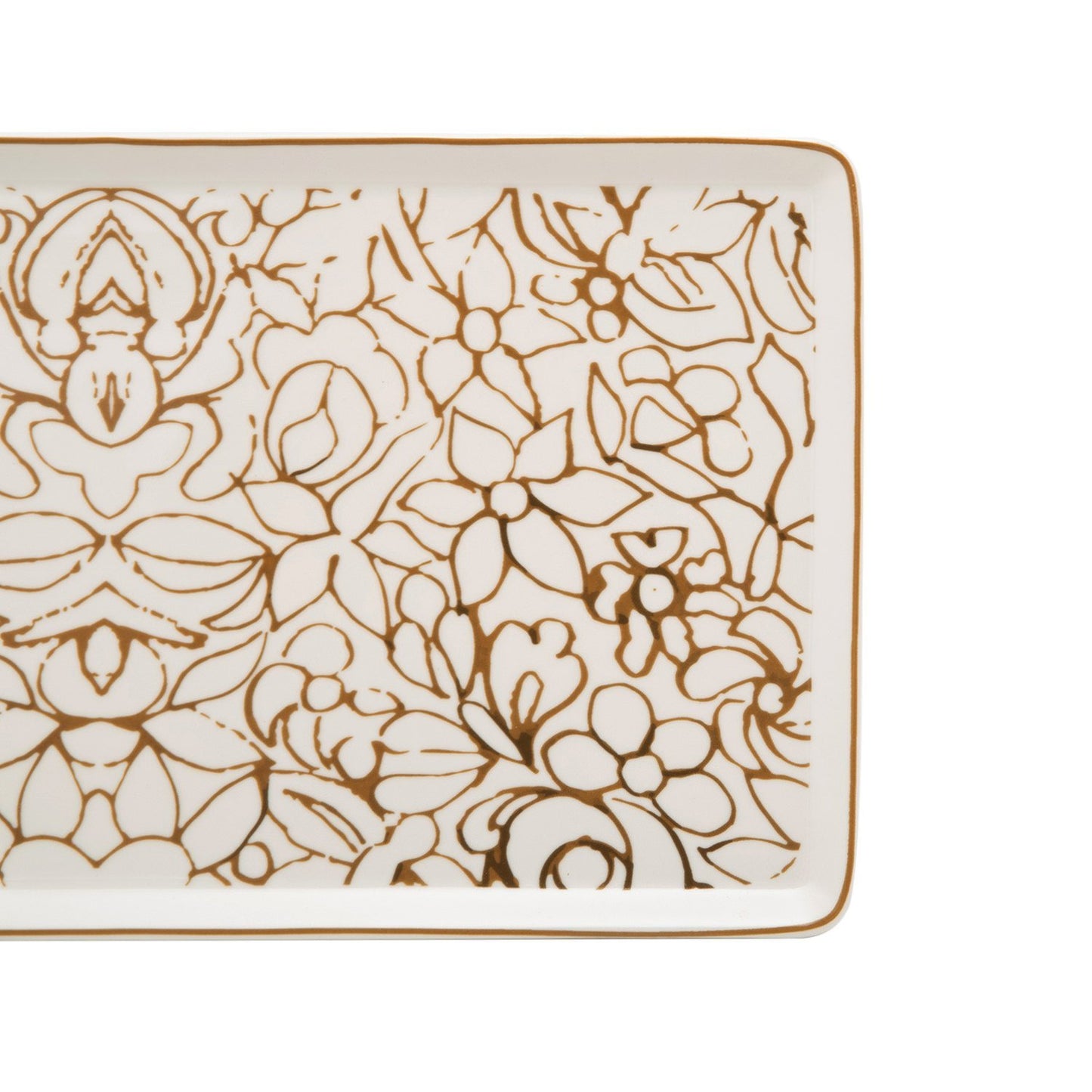 L'atelier FB Embroidery Rectangular Plate - 27.8 x 15.1 cm - TC 4715 018 - Jashanmal Home