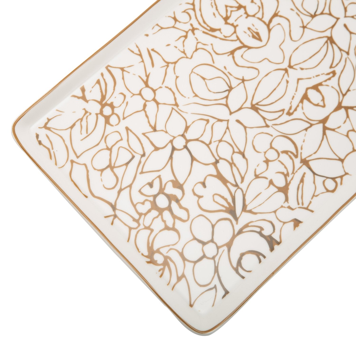 L'atelier FB Embroidery Rectangular Plate - 27.8 x 15.1 cm - TC 4715 018 - Jashanmal Home