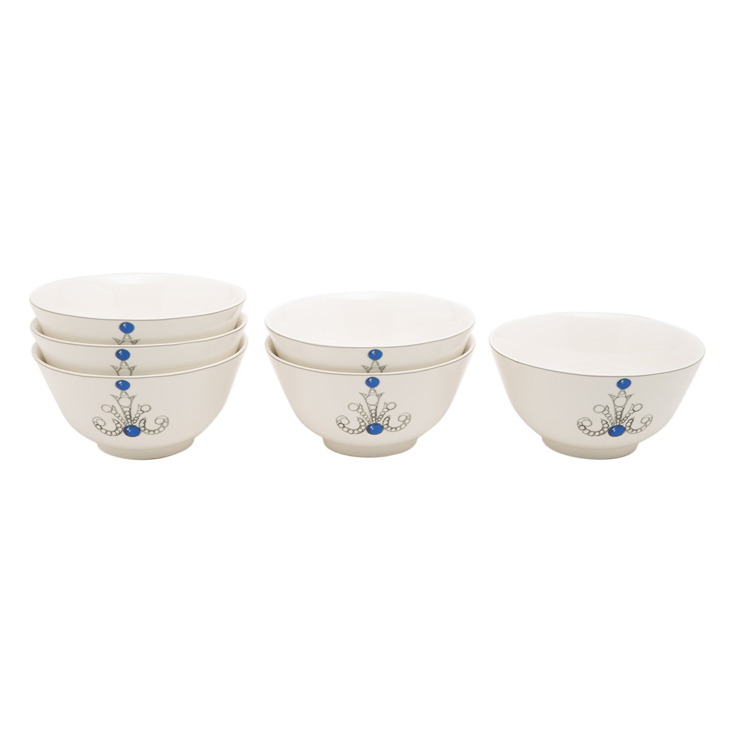 L'atelier FB Sapphire Bowl Set - 12.8 x 6.8 cm, 6 Pieces - TC 4716 014 - Jashanmal Home