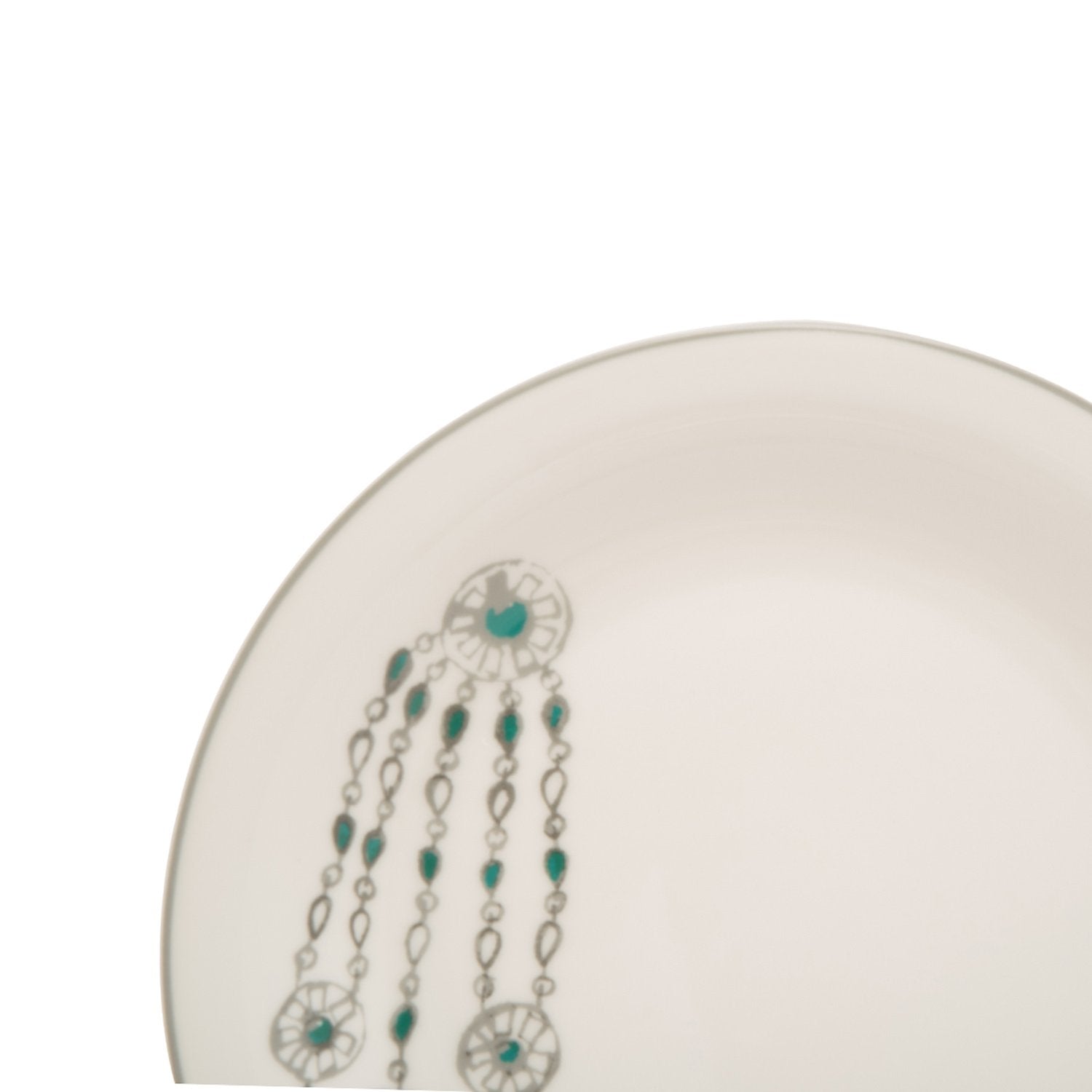 L'atelier FB Emerald Coupe Shape Salad Plate Set - 23 x 23 cm, 6 Pieces - TC 4711 011 - Jashanmal Home