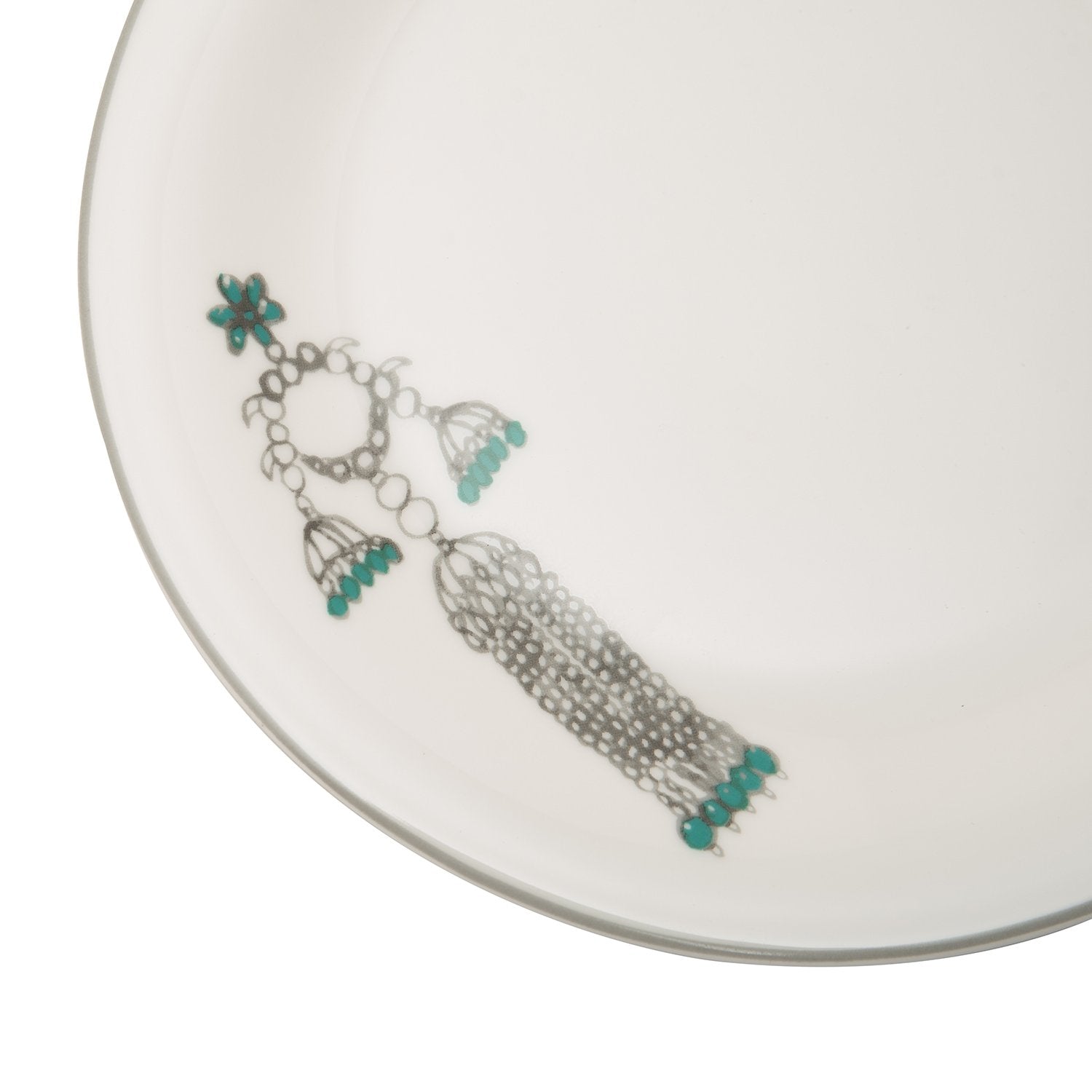 L'atelier FB Emerald Coupe Shape Salad Plate Set - 23 x 23 cm, 6 Pieces - TC 4711 011 - Jashanmal Home