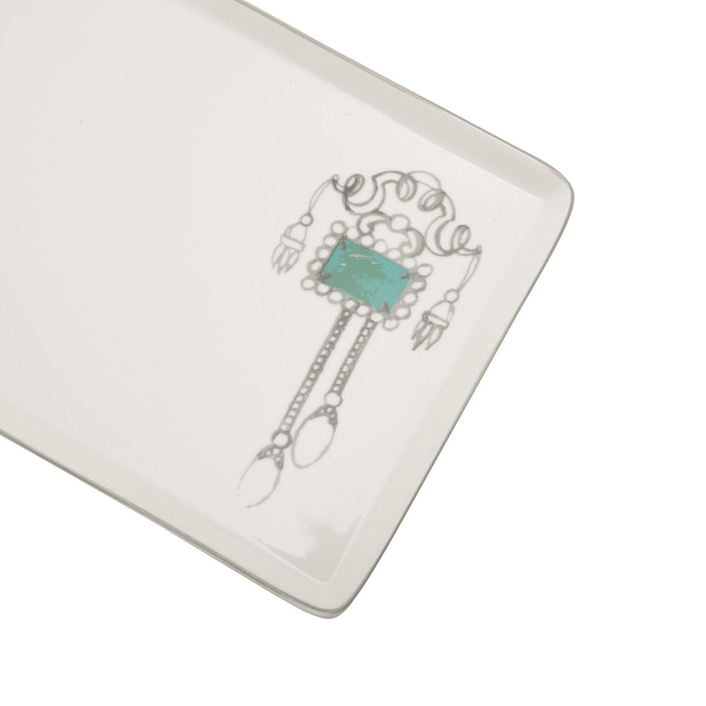 L'atelier FB Emerald Rectangular Plate - 27.8 x 15.1 cm - TC 4711 018 - Jashanmal Home