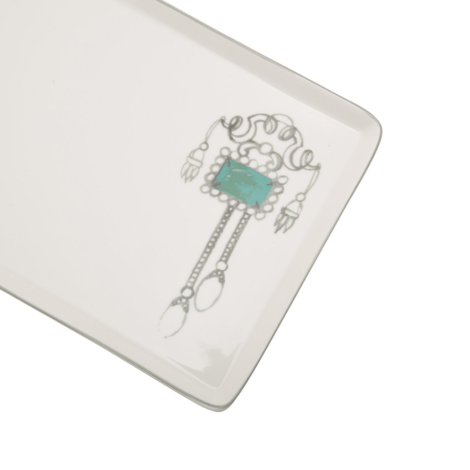 L'atelier FB Emerald Rectangular Plate - 27.8 x 15.1 cm - TC 4711 018 - Jashanmal Home