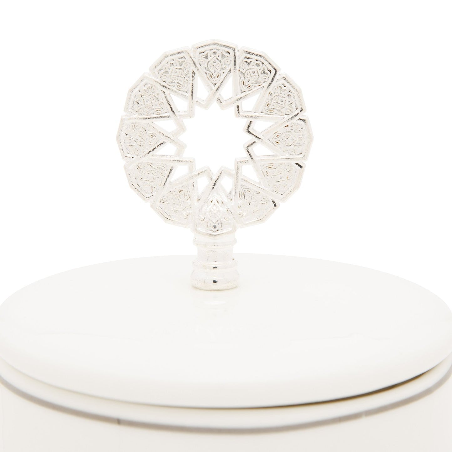 Otantik TW3002-S Date Bowl Set - White and Silver, 3 Piece - TW3002-S - Jashanmal Home