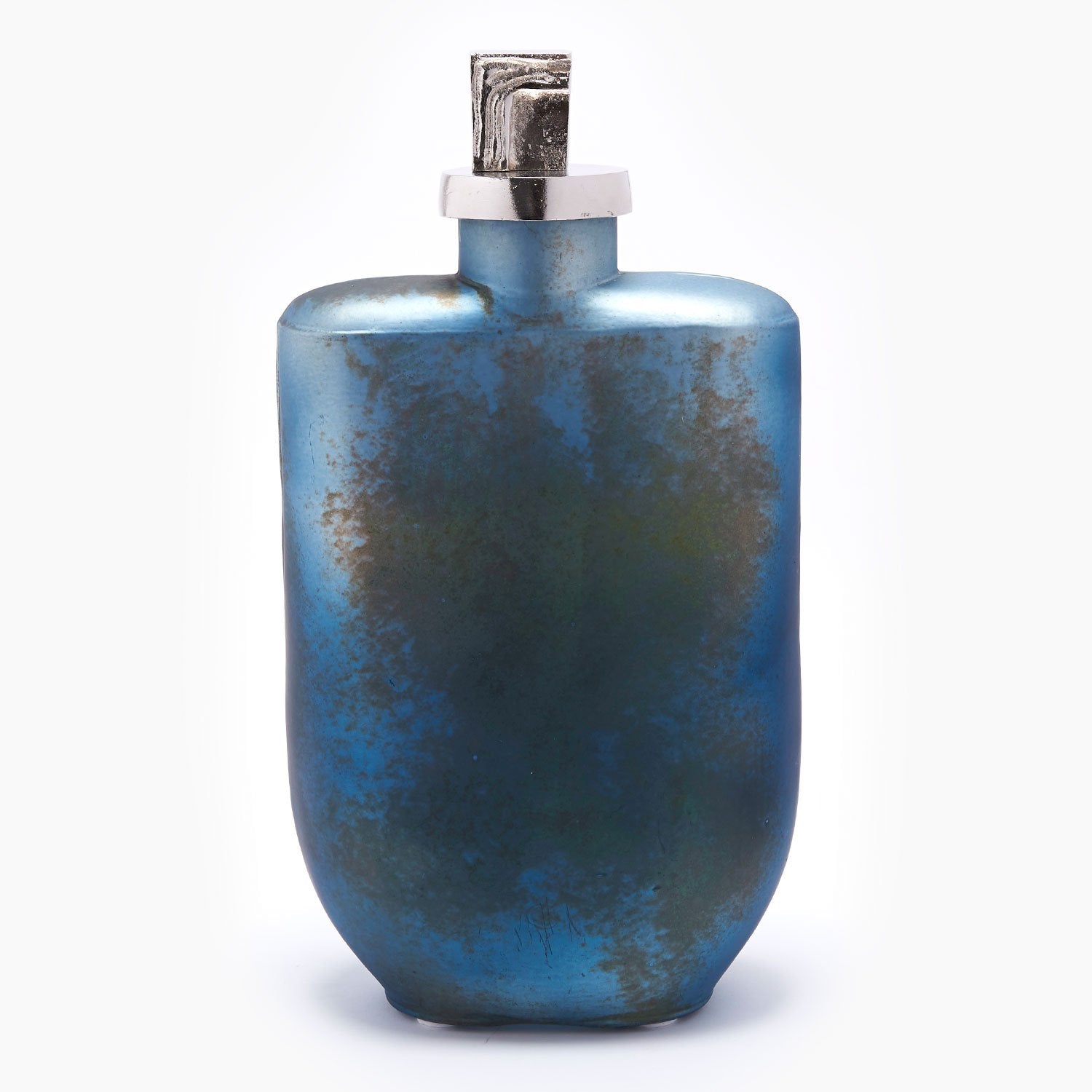 PANACHE DECO GLS BOTTLE W/ALUM LID 12 BLU MIST/NKL LID - 30348