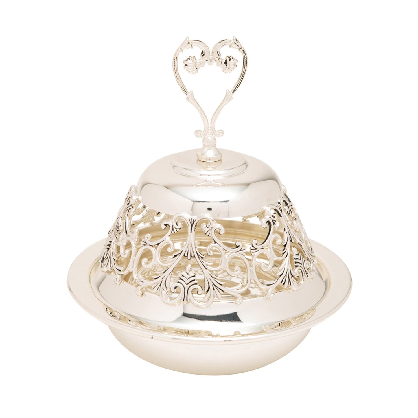 SILVER PLATED BOWL WITH COVER