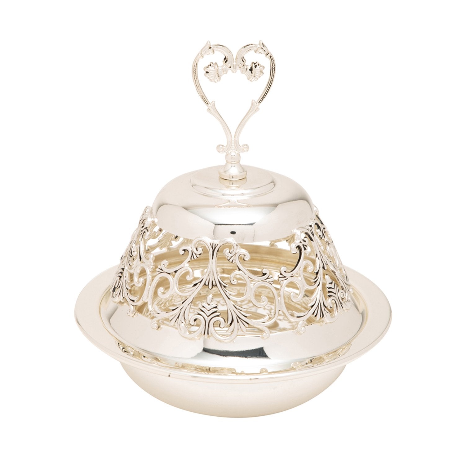 SILVER PLATED BOWL WITH COVER