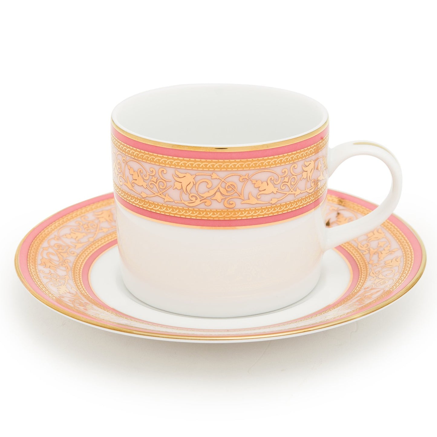 LEXIE PINK 6PC TEA CUP AND SAUCER